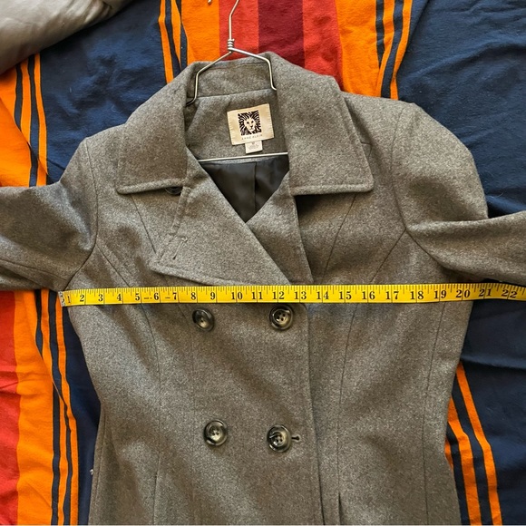 Anne Klein Wool Blend Peacoat Medium - Picture 14 of 16